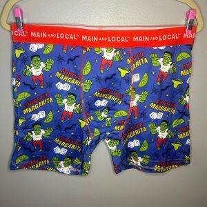 NWOT Adult Halloween Monster Margarita Frankenstein Unisex Stretch Boxer Brief
